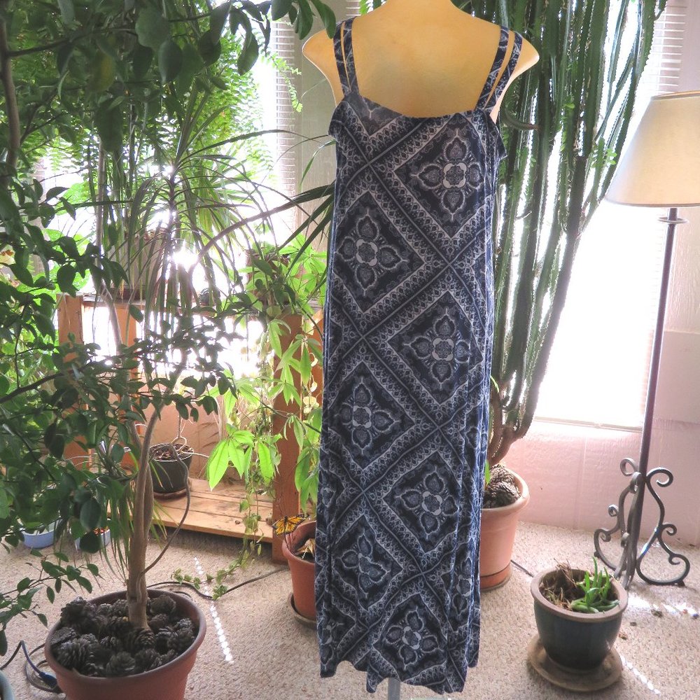 Vintage side slit midi length dress - Picture 3 of 7